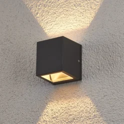 Lucande aplique de exterior Maurice, antracita, metal, IP54