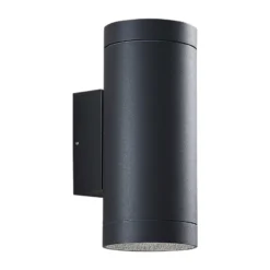 Lucande aplique de exterior Thomke, 2 luces, antracita, aluminio