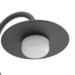 Lucande aplique de exterior Zamalino, 31 cm, antracita, sensor