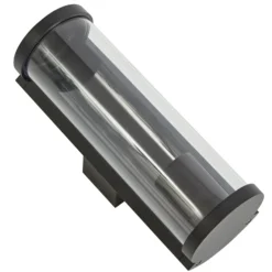 Lucande aplique de exterior Zanta, altura 28,2 cm, IP65, negro