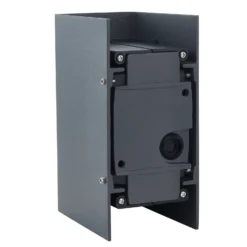 Lucande aplique de pared LED Kimian, altura 17 cm, antracita, IP54