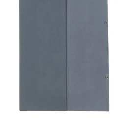 Lucande aplique de pared LED Kimian, altura 17 cm, antracita, IP54