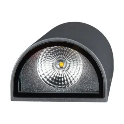 Lucande Aplique LED para exterior Jale, 16 cm, antracita, aluminio