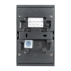 Lucande Aplique LED para exterior Jale, 16 cm, antracita, aluminio