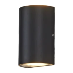 Lucande Aplique LED para exterior Jale, 16 cm, antracita, aluminio