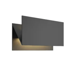 Lucande Aplique LED para exterior Meja, negro, metal, IP54