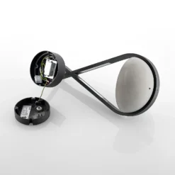 Lucande Aplique LED para exterior Florka, piedra natural, cesta colgante
