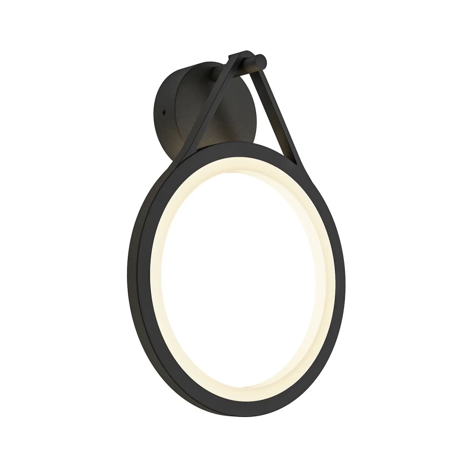 Lucande Aplique LED para exterior Mirco, 30 cm, negro, IP65
