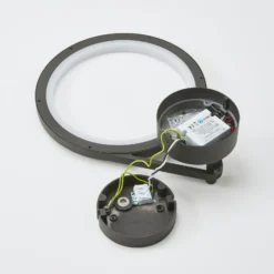 Lucande Aplique LED para exterior Mirco, 30 cm, negro, IP65