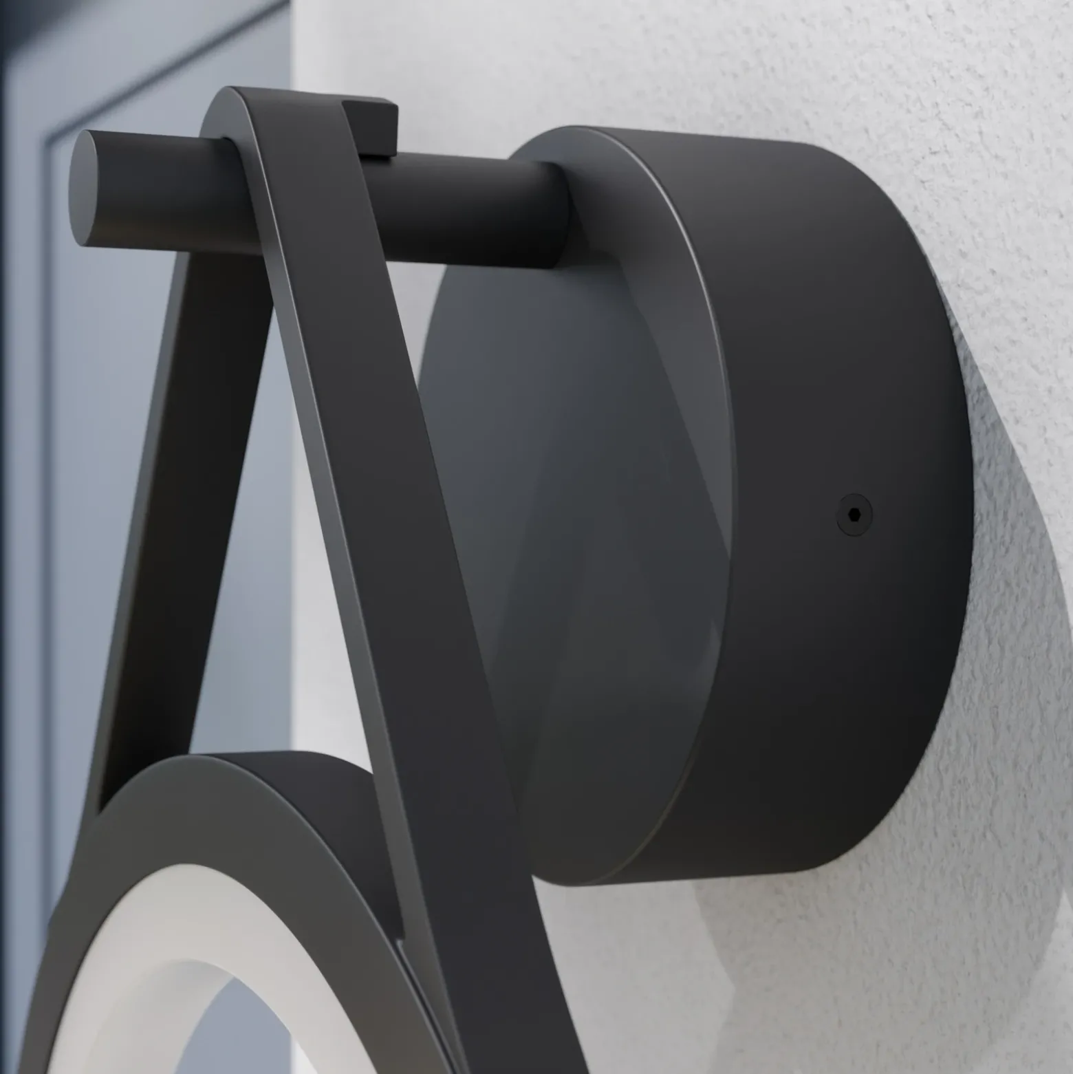 Lucande Aplique LED para exterior Mirco, 30 cm, negro, IP65