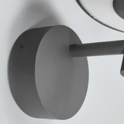 Lucande aplique LED para exterior Fenia, antracita, aluminio, IP65
