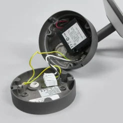 Lucande aplique LED para exterior Fenia, antracita, aluminio, IP65