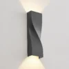 Lucande Aplique LED para exterior Tibelya, antracita, arriba/abajo, IP65