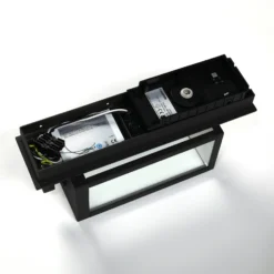 Lucande Aplique LED para exterior Ferdinand, antracita Altavoz