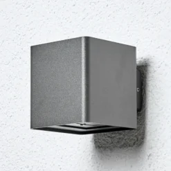 Lucande Aplique LED para exterior Aaron, antracita, IP54, arriba/abajo