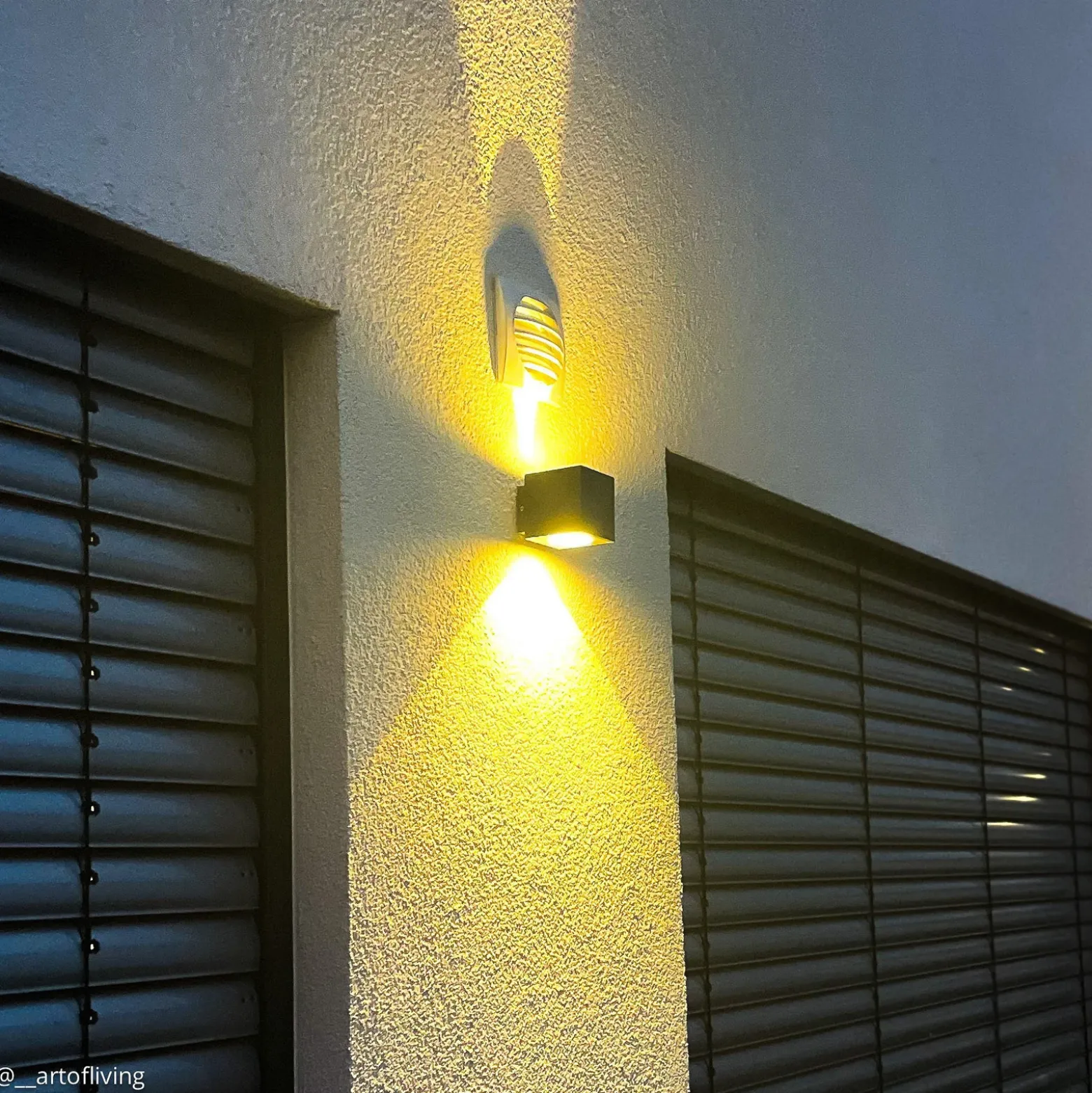 Lucande aplique LED para exterior Jarno, antracita, metal, 9 cm