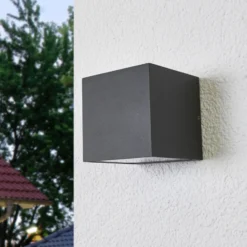 Lucande Aplique LED para exterior Merjem, 12 cm, down, IP54