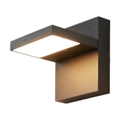 Lucande aplique LED para exterior Silvan, antracita, IP65, 14 cm