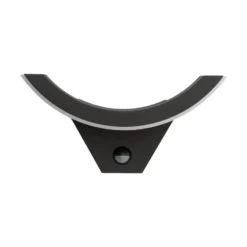 Lucande aplique LED para exterior Half, sensor, antracita, IP54