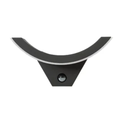 Lucande aplique LED para exterior Half, sensor, antracita, IP54
