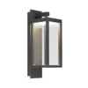 Lucande Aplique LED para exterior Ferdinand, set de 2, gris, 38 cm
