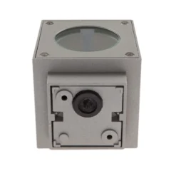 Lucande aplique LED para exterior Jarno, plateado, metal, 9 cm
