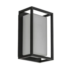 Lucande aplique LED para exterior Ilirian, antracita, aluminio, 15 cm