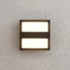 Lucande Aplique LED para exterior Gylfi, 20 cm, antracita, aluminio