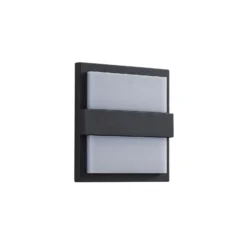 Lucande Aplique LED para exterior Gylfi, 20 cm, antracita, aluminio