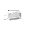 Lucande Aplique para exterior Aurelien, blanco, cristal, 12,5 cm, IP54