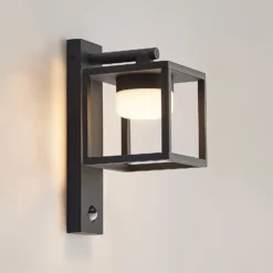 Lucande aplique para exterior Timio, downlight, sensor, GX53, IP44