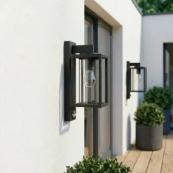 Lucande aplique para exterior Ferda, set de 2, antracita Sensor IP44