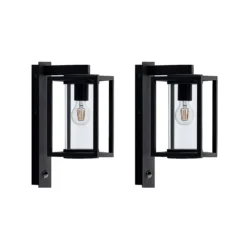 Lucande aplique para exterior Ferda, set de 2, antracita Sensor IP44