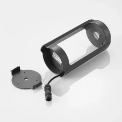 Lucande Baliza LED Habsa, 30 cm, antracita, metal