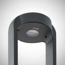 Lucande Baliza LED Habsa, 30 cm, antracita, metal