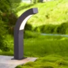 Lucande Baliza LED Lennik, 40 cm, antracita, metal