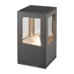 Lucande Baliza LED Nicola, 20 cm, antracita, IP54