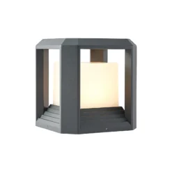 Lucande Baliza LED Serenella, antracita, metal, 27 cm