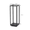Lucande Baliza LED Thorvid, altura 50 cm, negro