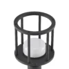 Lucande Bolardo luminoso Berenike, 60 cm, gris oscuro, metal, GX53