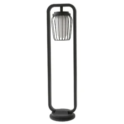 Lucande Bolardo luminoso Chandan, 90 cm, antracita, aluminio