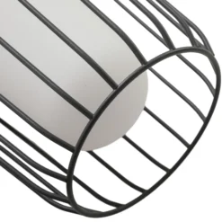 Lucande Bolardo luminoso Chandan, 100 cm, negro, aluminio