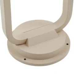 Lucande Bolardo luminoso Chandan, 90 cm, beige, metal, IP54