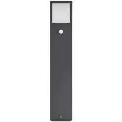 Lucande Bolardo luminoso Dewari, detector de movimiento, E27, 65 cm, IP54