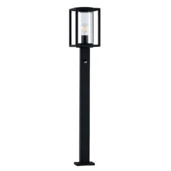 Lucande Bolardo luminoso Ferda, 100 cm, sensor, antracita, IP44