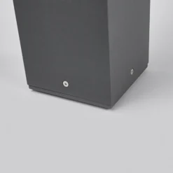 Lucande Bolardo luminoso Klemens, 65 cm, antracita, metal, E27