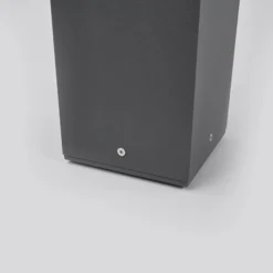 Lucande Bolardo luminoso Klemens, 90 cm, antracita, metal, E27