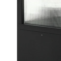 Lucande Bolardo luminoso Klemens, 90 cm, negro, metal, IP54