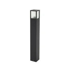 Lucande Bolardo luminoso Klemens, 90 cm, negro, metal, IP54