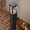 Lucande Bolardo luminoso LED Bernd, 60 cm, antracita, aluminio